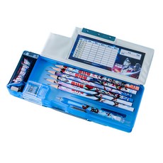 iiGEN 奥特英雄流沙雙層筆盒 塑料, YZ7186, 1個