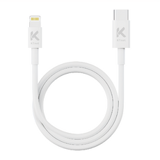 KTnet 廣鐸 GA2 Type-C-蘋果充電傳輸線, 1m, 1條, 白色