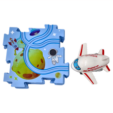 拼圖軌道車 Set 15pcs 基礎8方, 太空, 1個, 47 x 38cm