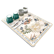 矽藻泥吸水桌墊, 極簡米色, 1層, 1個