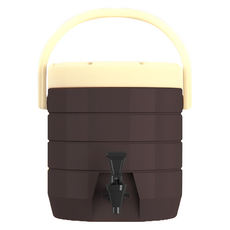 渥思 Worth IT 不鏽鋼內膽保溫茶桶 台灣製造, 可可棕, 13L, 1個