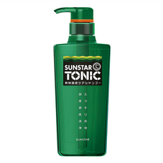 SUNSTAR 三詩達 TONIC 頭皮洗髮精 綠色清爽, 480ml, 1瓶