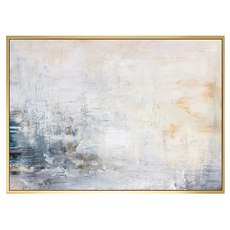 飴糖 抽象畫 PS發泡框 油畫布 松木內框, 59.4 x 42cm, 金色