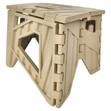 lIvinbox 貨櫃小小折 摺疊椅, CH-25, PP材質, 120kg荷重, 狼棕色, 1個