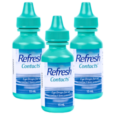abbvie 艾伯維 隱形眼鏡潤濕液, 15ml, 3瓶