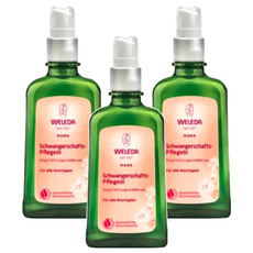 WELEDA 薇蕾德 孕媽咪美腹按摩油 100ml, 3瓶