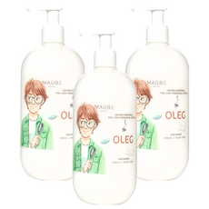 MAÛBE沐貝 Oleg 兒童潤膚乳, 西班牙原裝進口, 不含酒精, 專為兒童、青少年設計, 500ml, 3瓶