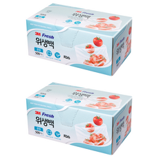 3M 衛生保鮮袋, M(25 x 35cm), 500入, 2盒