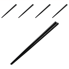 六角耐熱防滑筷子組 玻璃纖維, 22.8cm 104g, 黑色, 5雙