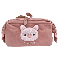 Skater 小豬寬口化妝包 ZGAP1