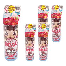 EARTH 地球製藥 ONPO 溫泡 入浴香氛Q泡泡 草莓, 兒童用玩具型, 添加乳木果油及荷荷芭油保濕成分, 160ml, 5瓶