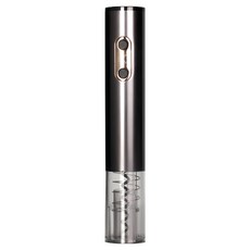 瑞典廚房 USB快速充電/輕鬆開瓶/專業級電動紅酒開瓶器 附充電線 + 電池 4顆, 金屬棕, 1個