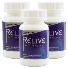 RELIVE 西班牙藏紅花護緊神方 30顆, 3罐