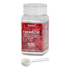 TAKEYA Freshlok透明密封收納儲存罐 角型 附計量湯匙 保持乾燥食物更長時間保鮮, 500ml, 1個