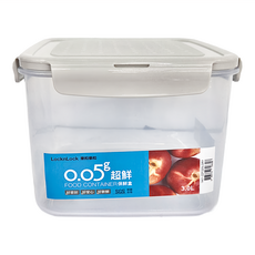 LocknLock 樂扣樂扣 PP微波保鮮盒 米灰蓋 3L, 1個, 1個