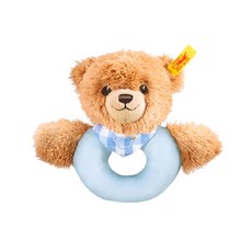Steiff 金耳釦泰迪熊 嬰幼兒手搖鈴 Sleep Well Bear Grip Toy 柔軟舒適 促進感官發展, Sleep Well Bear Grip Toy 小熊, 1個