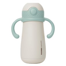 MOTHER-K Hug 防逆流不鏽鋼保溫杯, 冰綠, 350ml, 1個