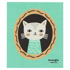 danica STUDIO Ecologie瑞典環保抹布 相框貓圖案 可重複使用, 1個