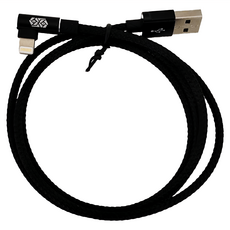 Baseus 倍思 MVP王者彎頭 IOS數據線 尼龍編織設計 支援18W急速充電, 1m, 黑色, 1條