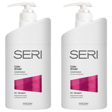 FARCOM 髮控 漾光護色滋養髮膜, 塔西堤梔子花護色成分, 染後受損髮質適用, 1L, 2瓶