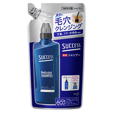 Kao 花王 SUCCESS 溫和微涼型 涼感洗髮精 補充包 新版, 320ml, 1包