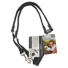 bergan 防爆衝牽繩 T型骨把手 雙鉤 減震分離, 黑色, 1個