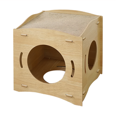 T.N.A. 悠遊系列 格格貓抓屋 密度板瓦楞紙材質 貓咪快樂抓窩, 1個