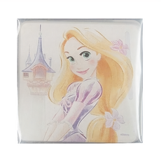 Rapunzel 長髮公主樂佩 迪士尼公主優雅珪藻土杯墊 方型 10 x 10 x 0.9cm, 長髮公主 白色, 1組