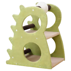 PetPals 抹茶怪獸貓跳台, 清新及稚嫩的抹茶色, 容易組裝, PP-220673, 1個