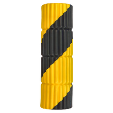 QMAT MiNi按摩滾筒 小竹竿 約200克(g) 台灣製造, 6 x 20cm, 黃黑色, 1個