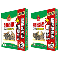 PROCATCH 上黏 加味奶香黏鼠板 中型, 2片, 2盒 - 超黏性, 安全無毒, 居家滅鼠首選