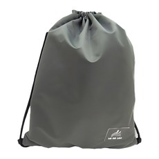 MI MI LEO 台灣製防潑水運動束口背包, 灰色, 1個
