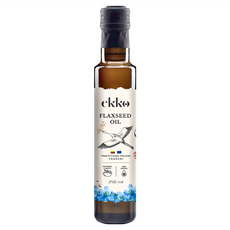 Ekko 冷壓初榨亞麻籽油 250ml, 立陶宛波羅的海亞麻籽, omega 3, 發煙點107度C, 適合涼拌沙拉或生飲, 未經化學精煉, 1瓶