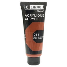 CAMPUS 康普思 壓克力顏料 N131741 211 焦茶紅, 100ml, 1色