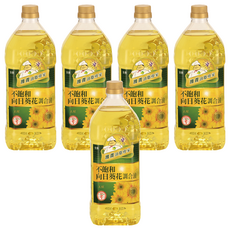 維義不飽和葵花油, 不含大豆沙拉油, 經日本厚生省檢驗合格, 1.5L, 5瓶
