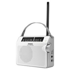 SANGEAN 山進電子 復古提帶類比收音機, PRD6, 白色