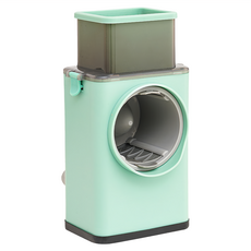 多功能四合一滾筒式切菜器, 1個, 綠色