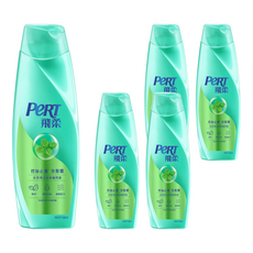 Pert 飛柔 控油止癢洗髮露 400g 針對易出油頭皮屑問題, 5瓶
