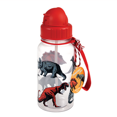 Rex LONDON 兒童Tritan吸管水瓶, 恐龍樂園, 500ml, 1個