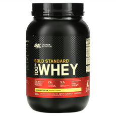 OPTIMUM NUTRITION 歐恩 金牌乳清蛋白 香蕉奶油風味, 2lb, 1罐