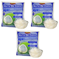 INACO 香草椰果，膳食纖維，椰子果凍, 1L, 3包