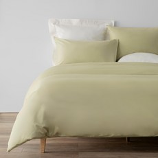 HOLA 和樂家居 PALETTE250織素色純棉被套單人 1.03kg, 琉璃綠