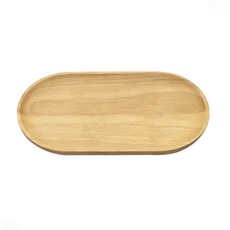 菊川本味 橡膠木盤 - 長條橢圓, 24cm, 1個