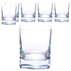 Luigi Bormioli 無鉛水晶正方形威士忌杯350ml, 6個