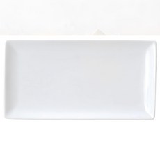 WANDU 瓦讀 寬邊長方盤 4705 餐盤 簡約長方造型 寬邊設計易於端取 霧面質感提升生活品味, 白色, 10吋, 1個