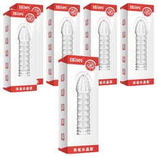 取悅 透明水晶套, TPE材質, 尺寸145*40mm, 1個, 6個