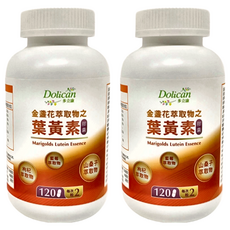 Dolican 多立康 金盞花萃取物之葉黃素膠囊 - 眼部營養補充 多種植物萃取 藍莓精華, 120顆, 552mg, 2瓶
