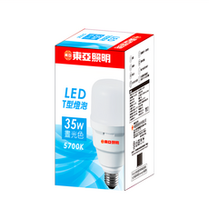 TOA 東亞照明 LED T型燈泡 35W 晝光色 5700K, 1個