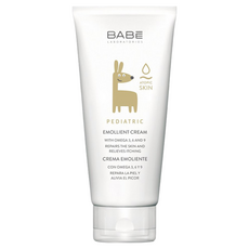BABE 貝貝實驗室 Pediatric Emollient Cream 舒敏潤膚霜, 含Omega 3, 6和9, 適用於乾燥和易敏肌膚, 200ml, 3條