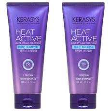 KERASYS 熱活捲髮造型吹整精華, 7種蛋白質, 秀髮護理, 200ml, 2條